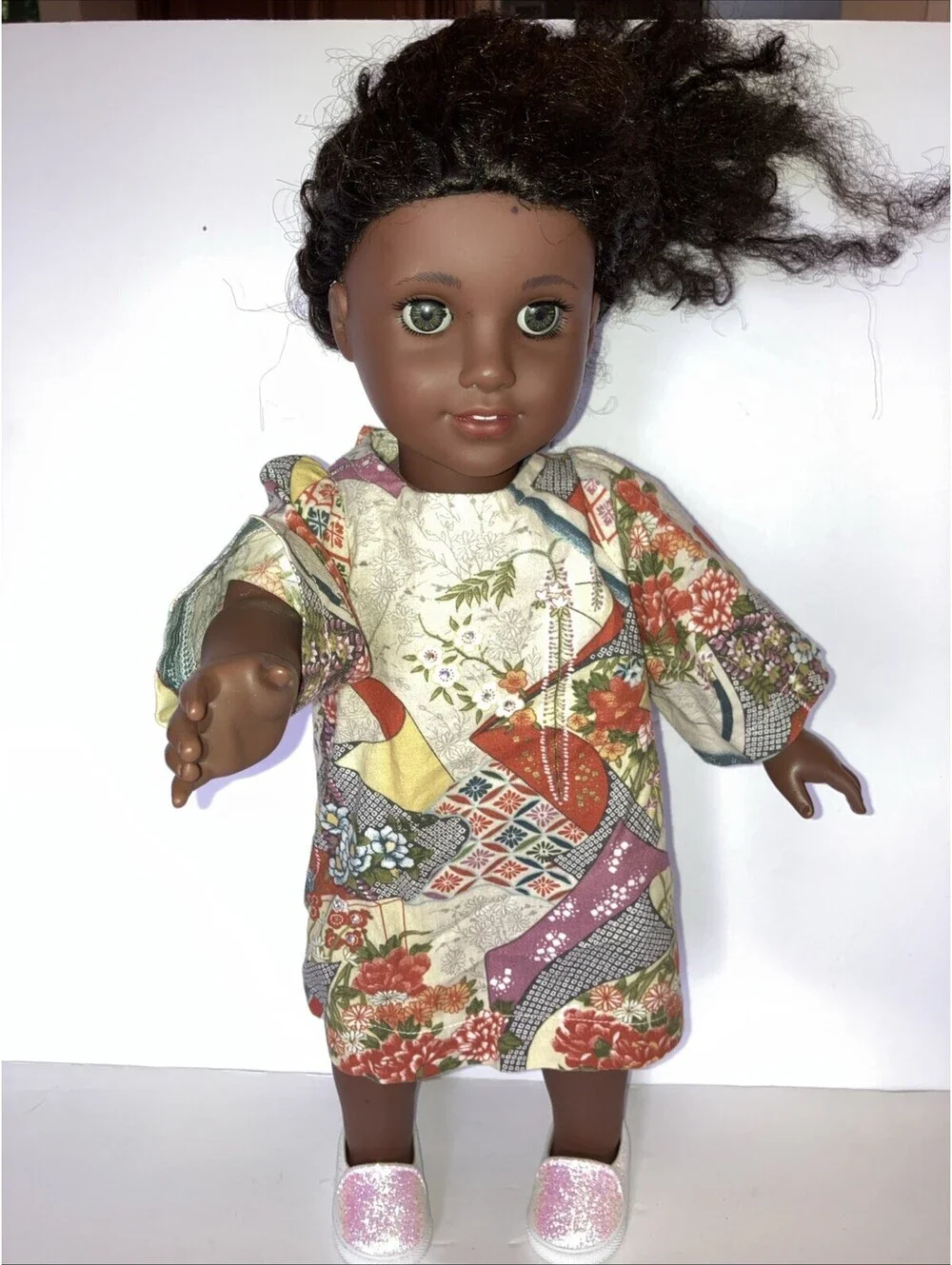 American Girl Doll Gabriela African American Brown Hair Curly y /Eyes 2018